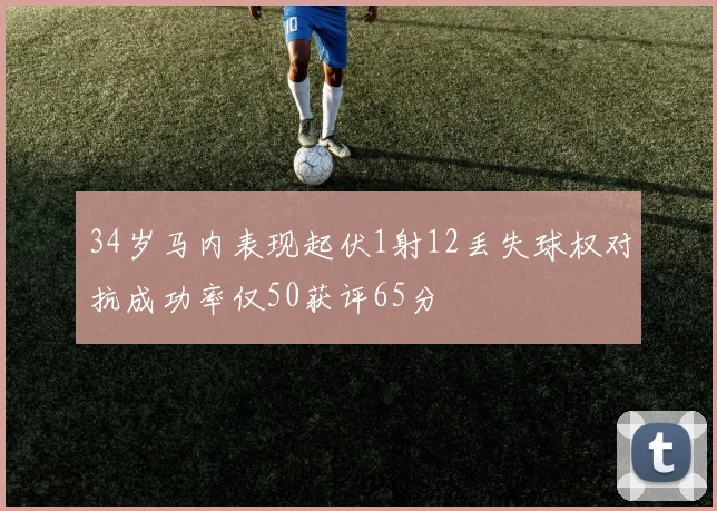 34岁马内表现起伏1射12丢失球权对抗成功率仅50获评65分